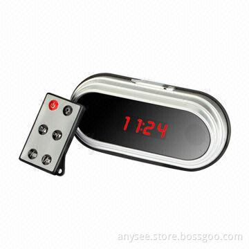 DVR Spy Camera Clock and Video Recorder, Motion Detection, Remote Control, HD 1,080P HDMI